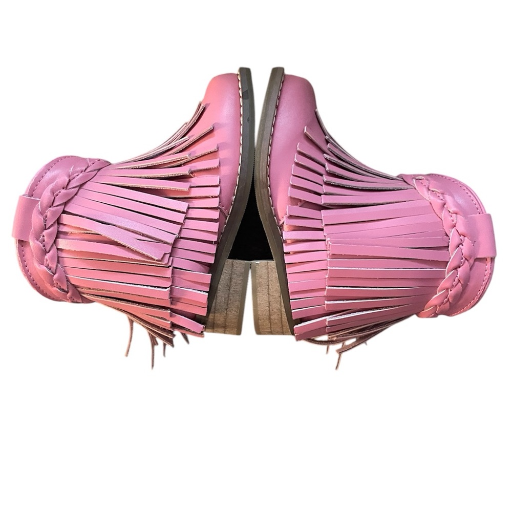 Bubble Gum Fringe Boots
